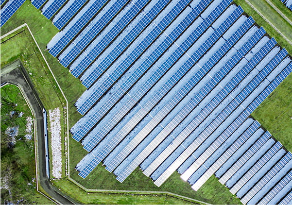 大規模な太陽光発電所の開発